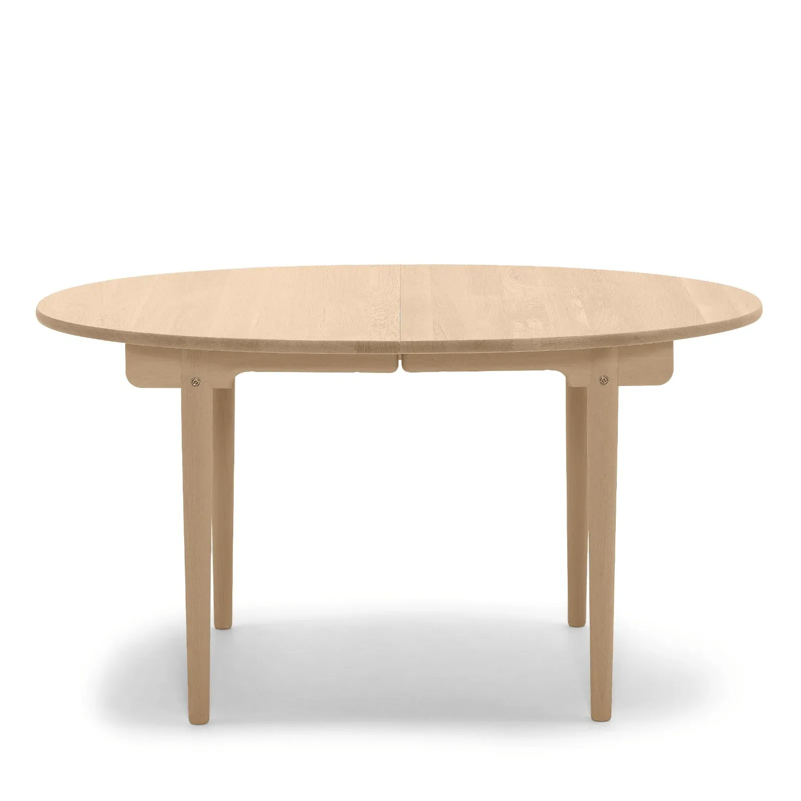 Elliptical Dining Table with Extension - Beech