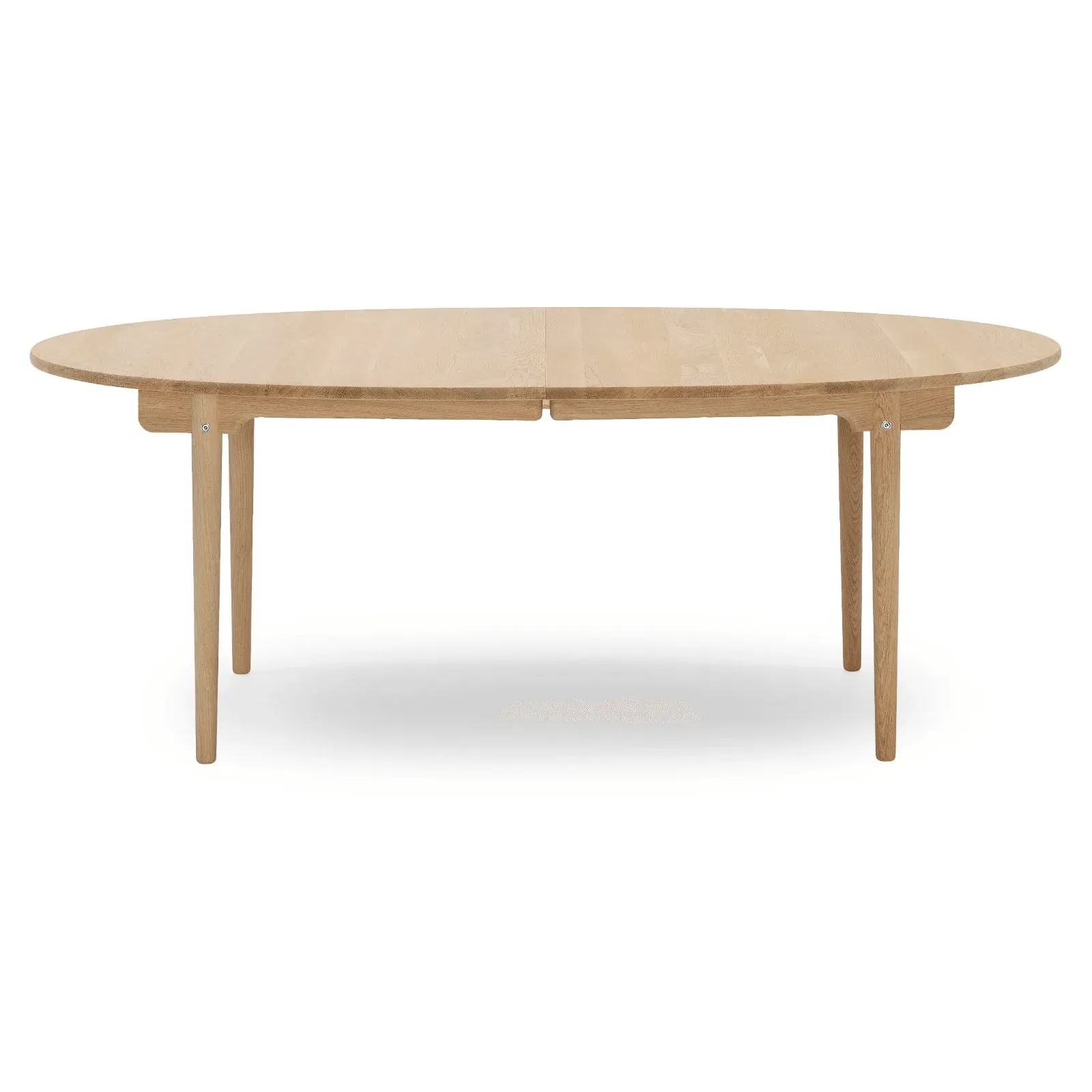 Elliptical Dining Table with Extension - Oak