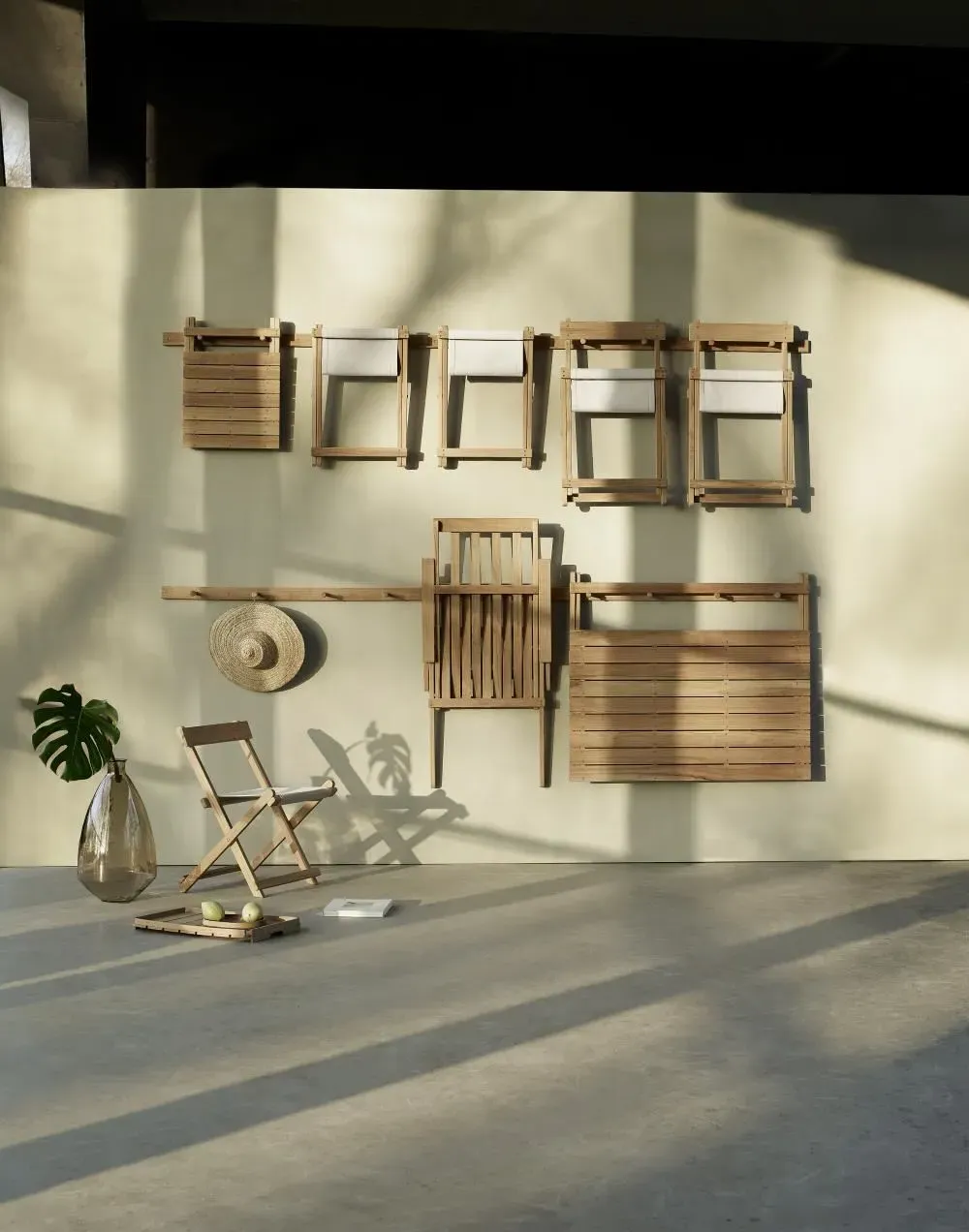 Foldable Garden Dining Table - Teak Wood