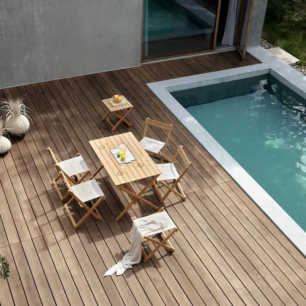 Foldable Garden Side Table - Teak