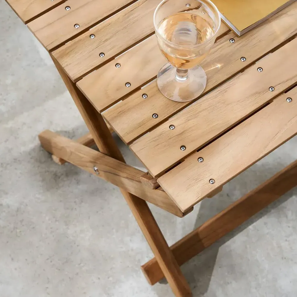 Foldable Garden Side Table - Teak