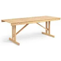 Foldable Garden Table with Slats - Teak