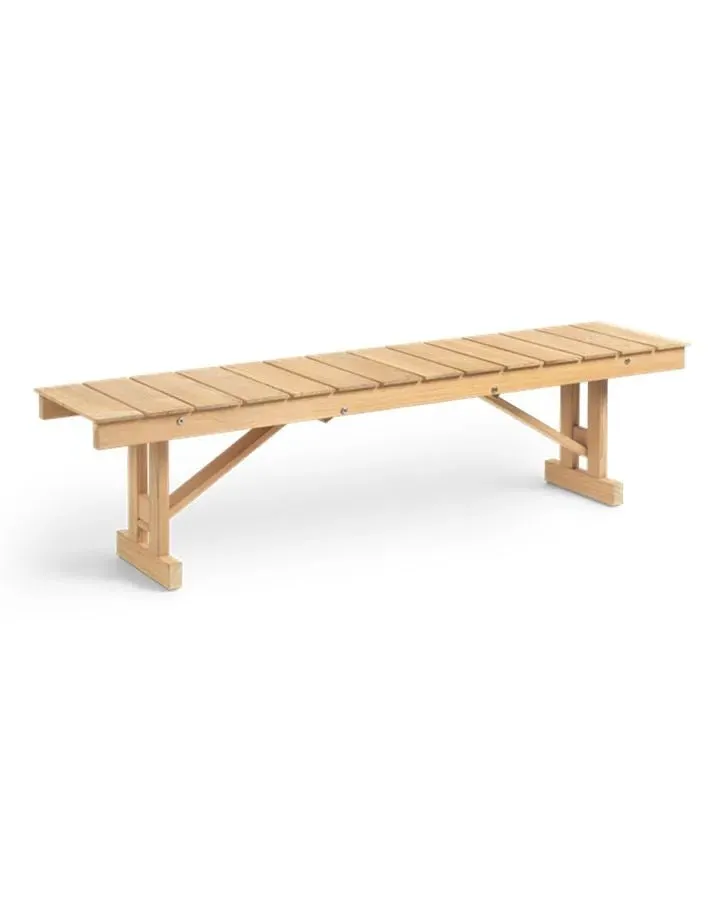 Garden Bench with Folding Legs - Teak image