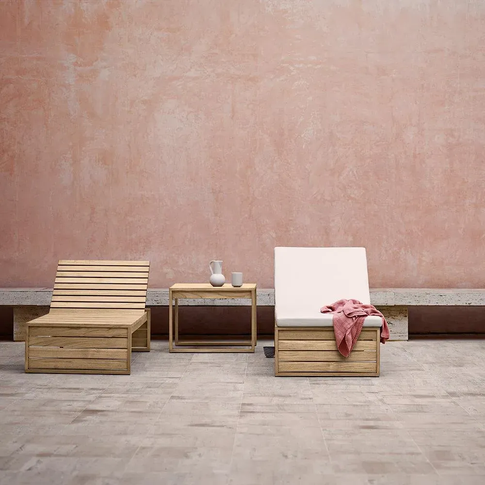 Garden Sun Lounger - Teak