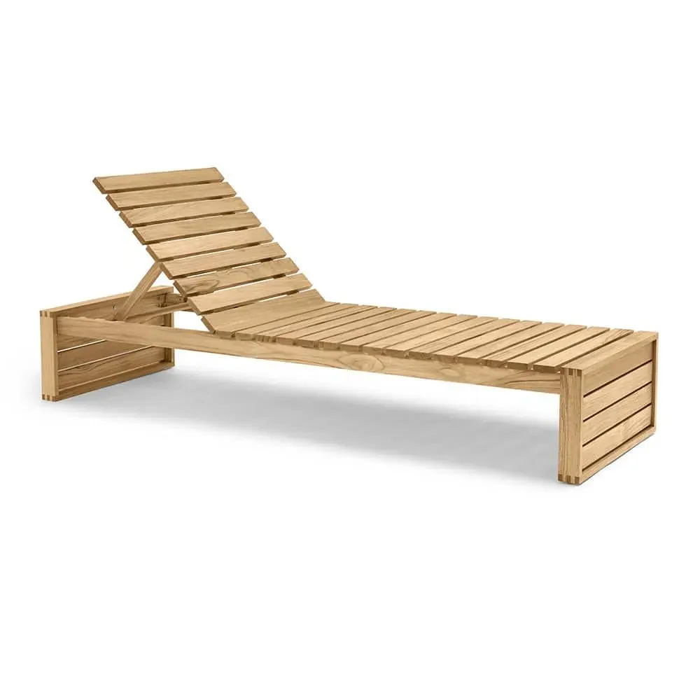 Garden Sun Lounger - Teak