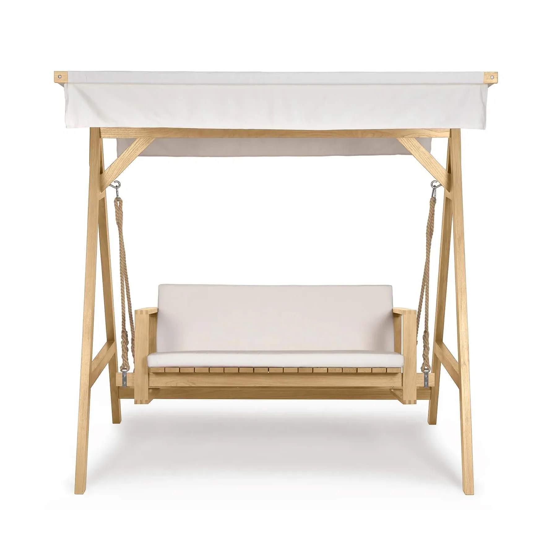 Garden Swing Sofa with A-Frame - Charcoal, Teak