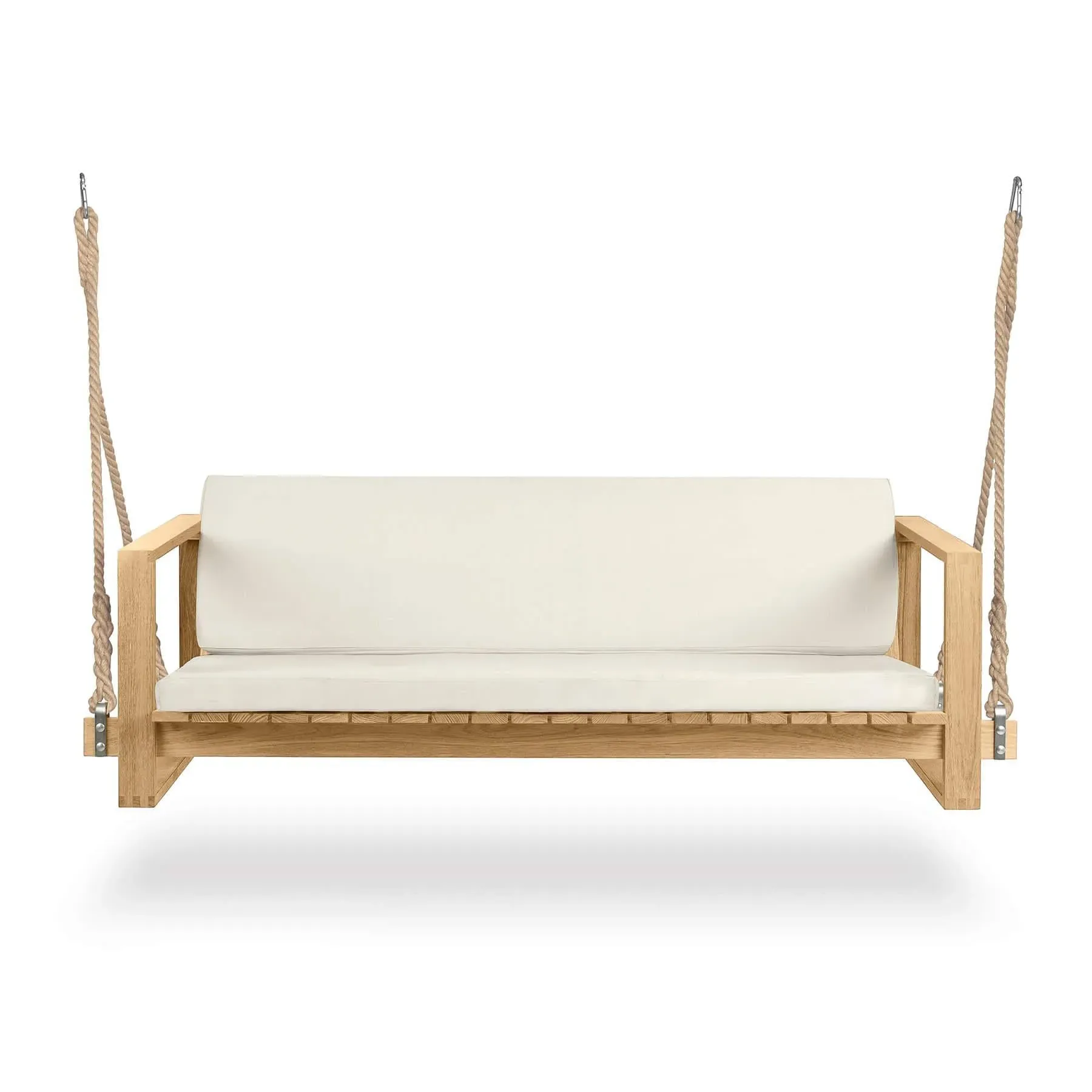 Garden Swing Sofa with Ropes - Teak Wood