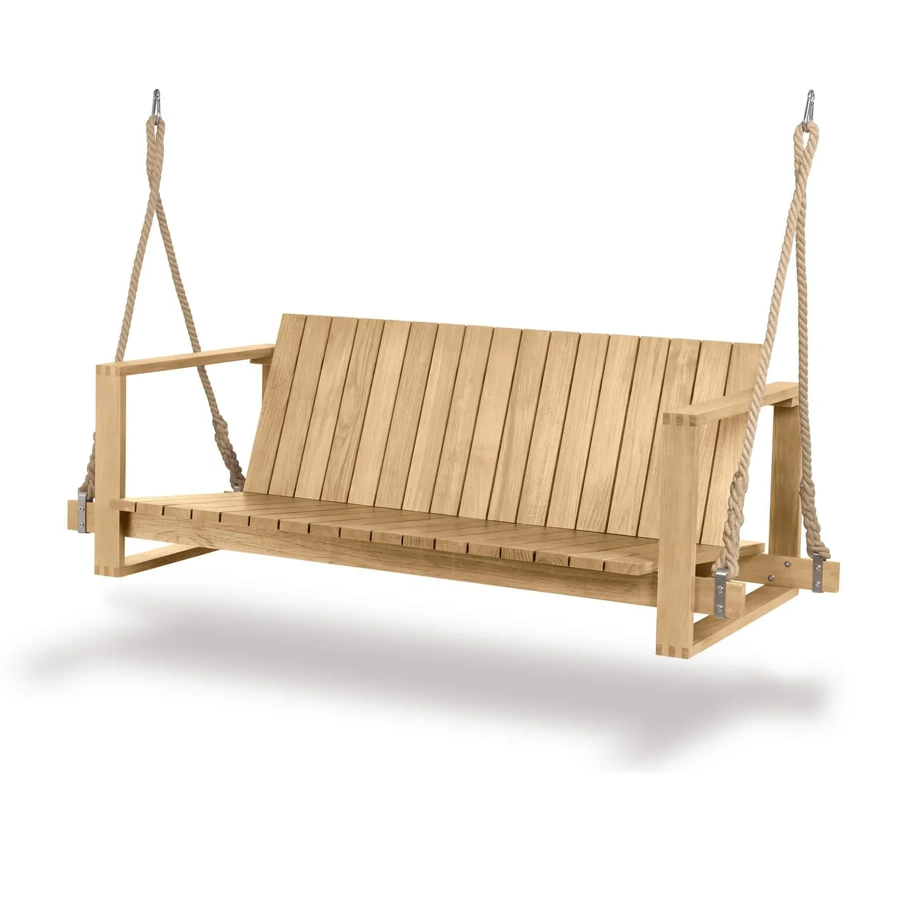 Garden Swing Sofa with Ropes - Teak Wood image