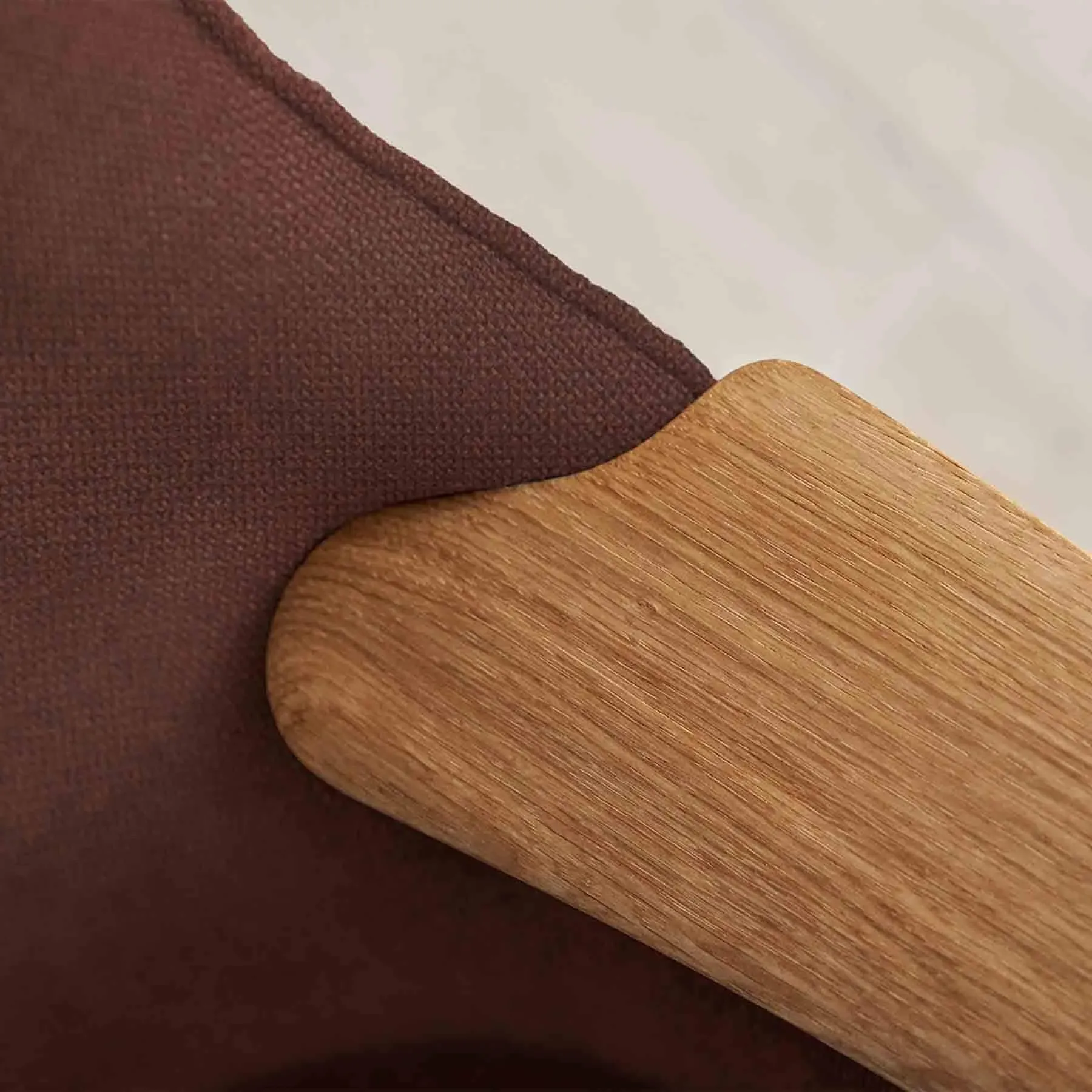 Lounge Chair with Neck Pillow - Umber, Wool