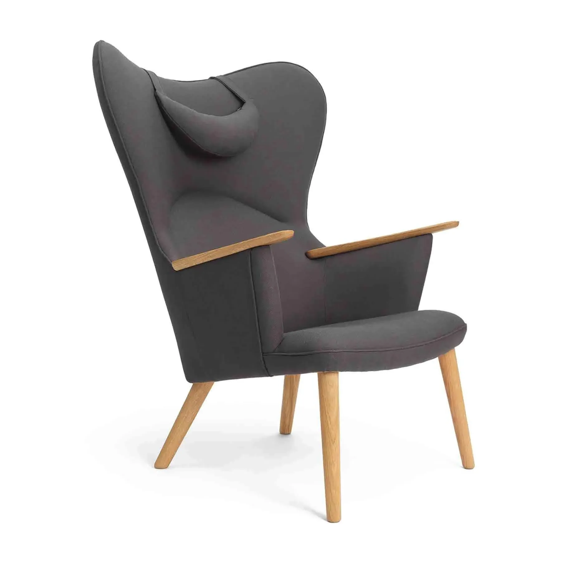 Lounge Chair with Neck Pillow - Umber, Wool