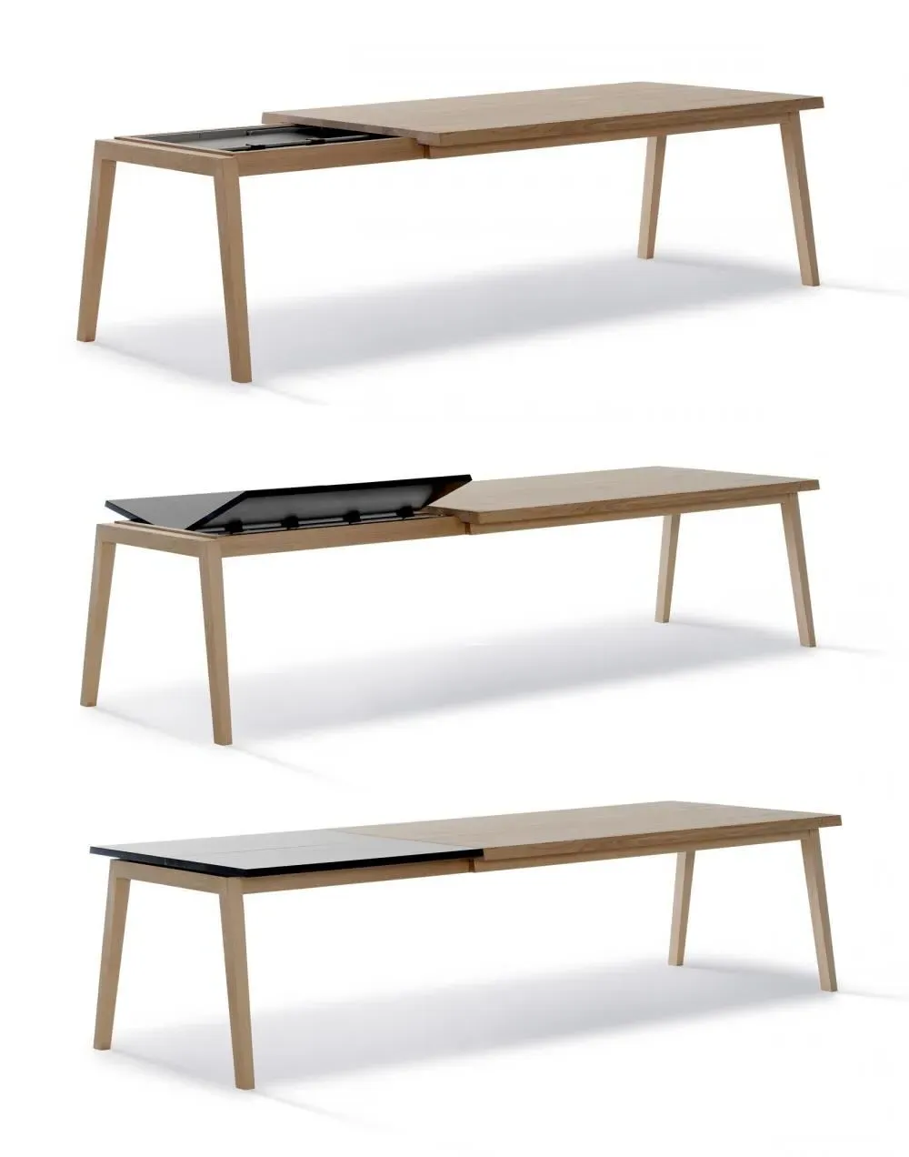 Rectangular Extendable Dining Table - Oak