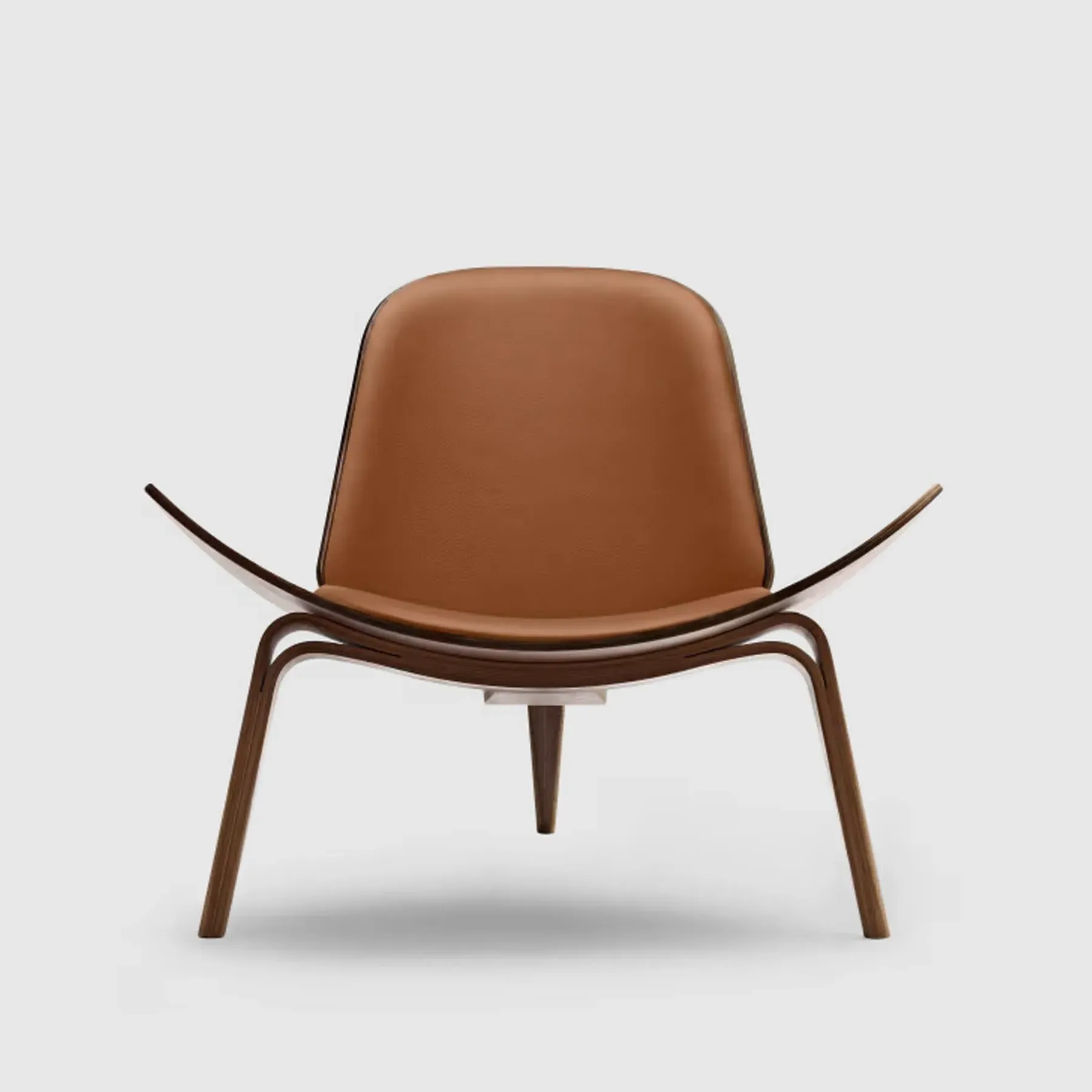 Shell Chair with Arched Legs - Walnut, Veneer