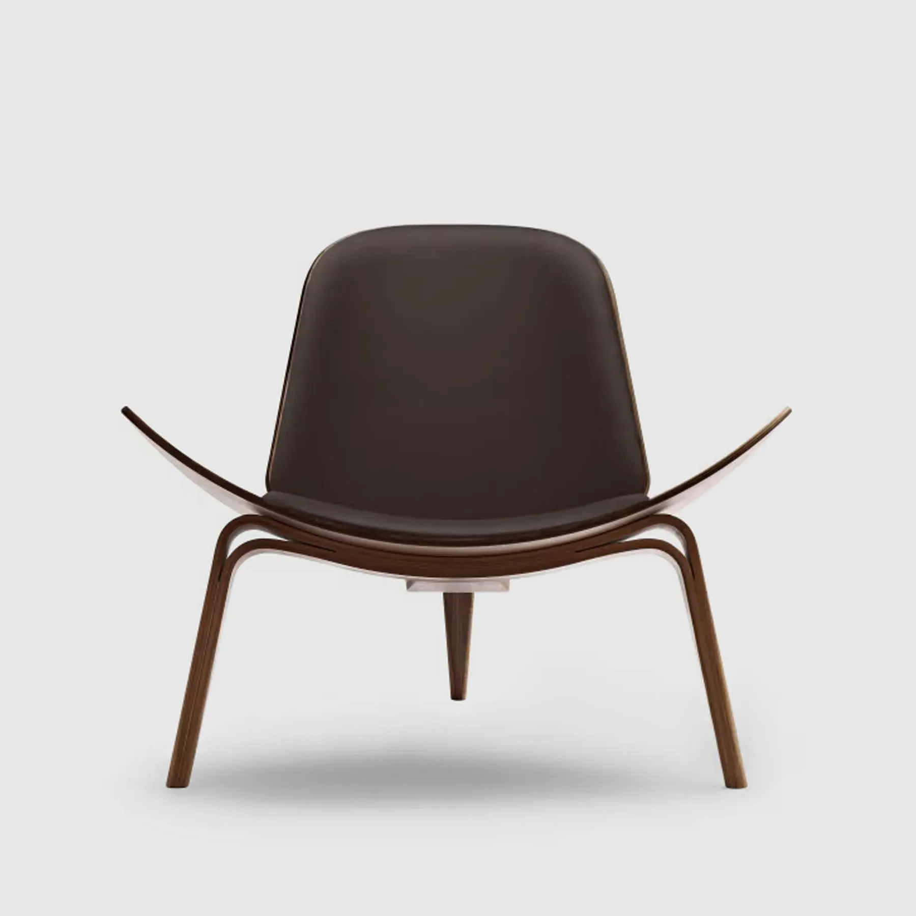 Shell Chair with Arched Legs - Walnut