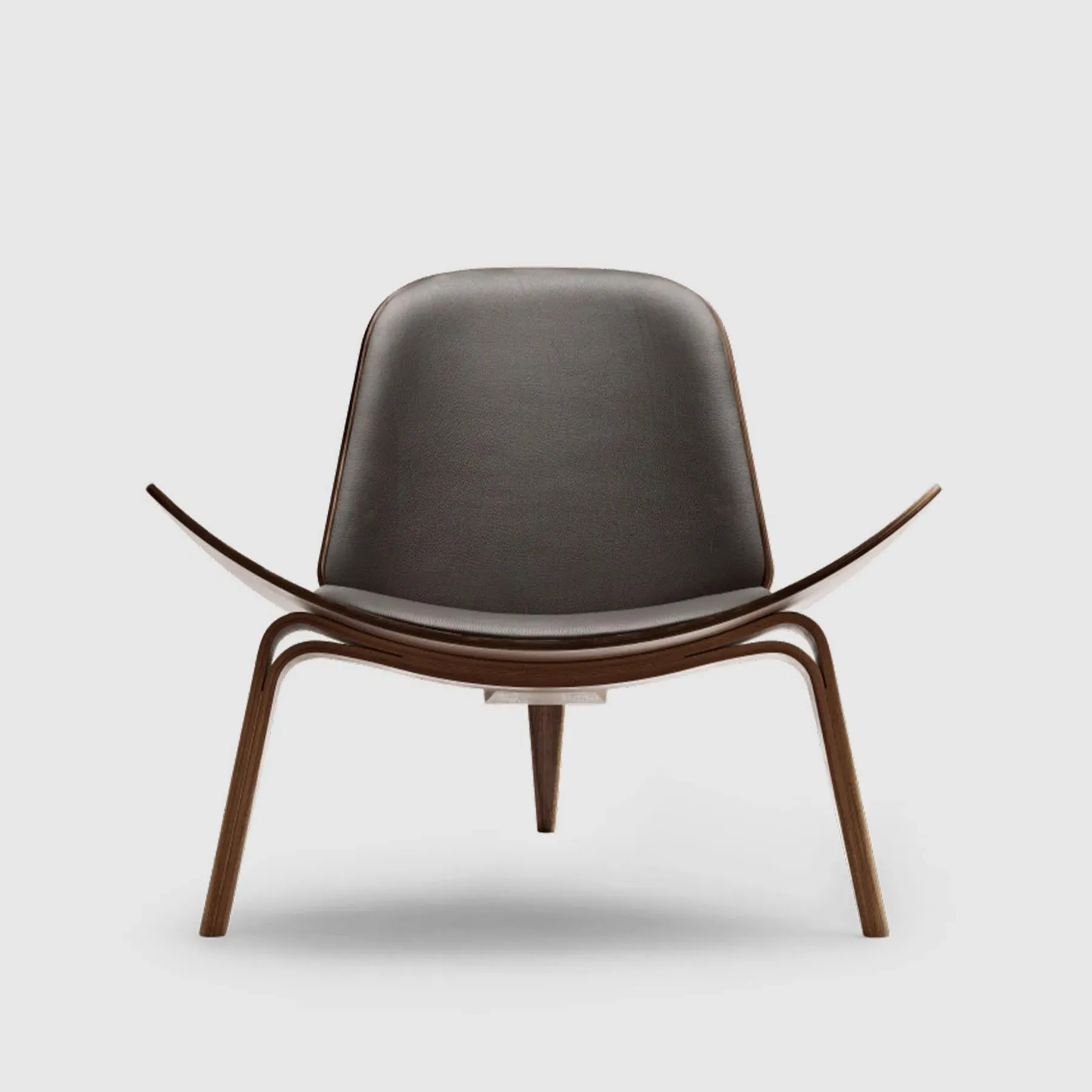 Shell Chair with Arched Legs - Walnut image