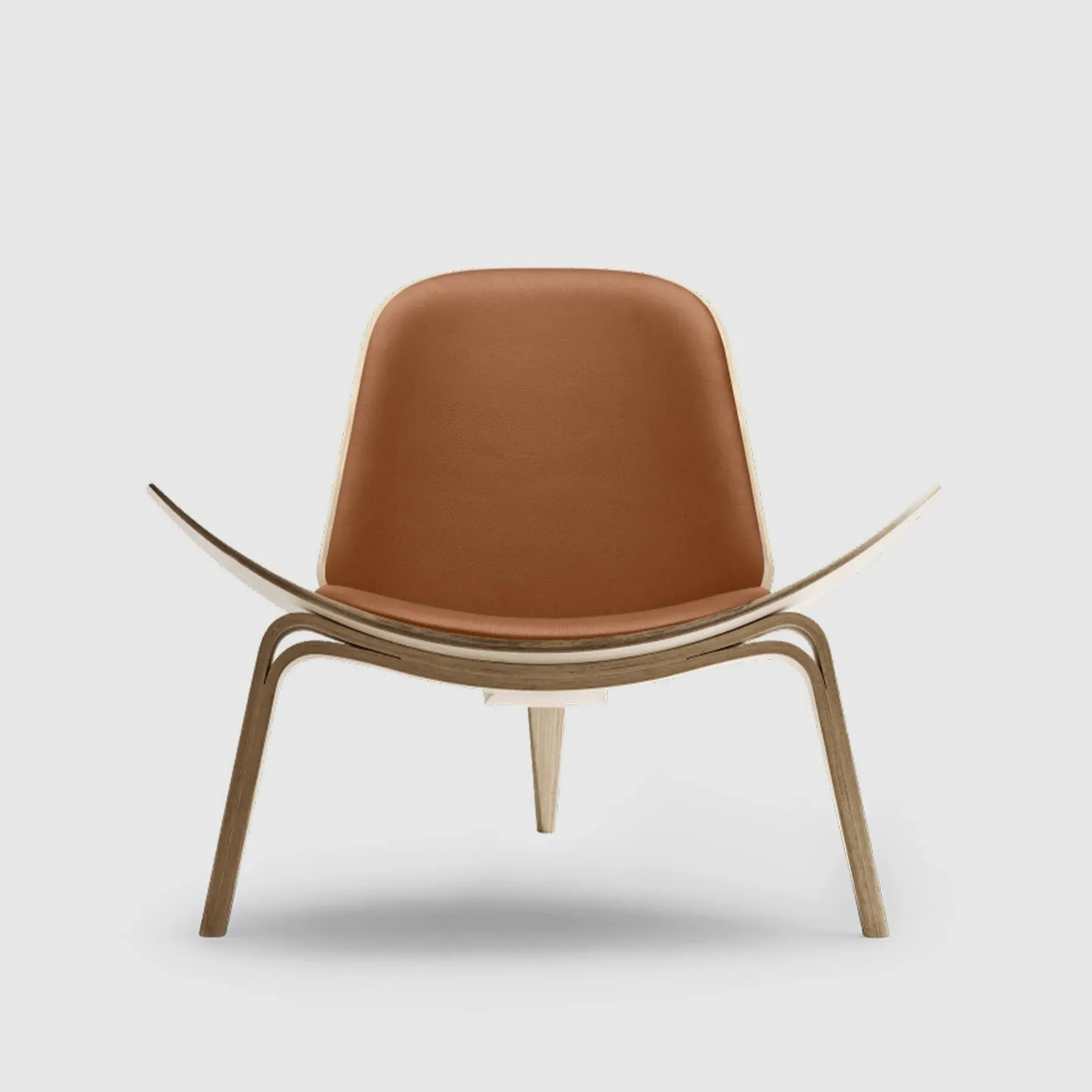 Shell Chair with Arched Legs - White Oak, Veneer image