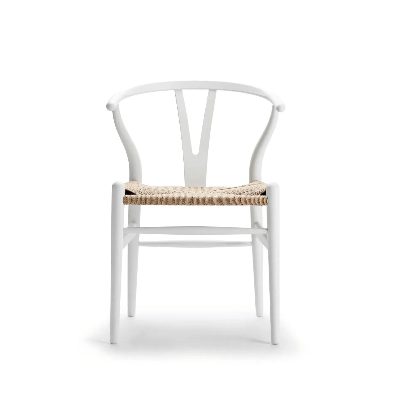 Wishbone Chair - Vanilla White, Paper Cord