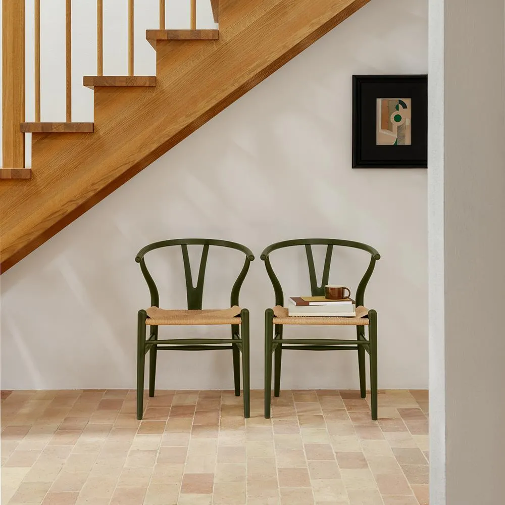 Wishbone Dining Chair - Pewter, Beech Wood