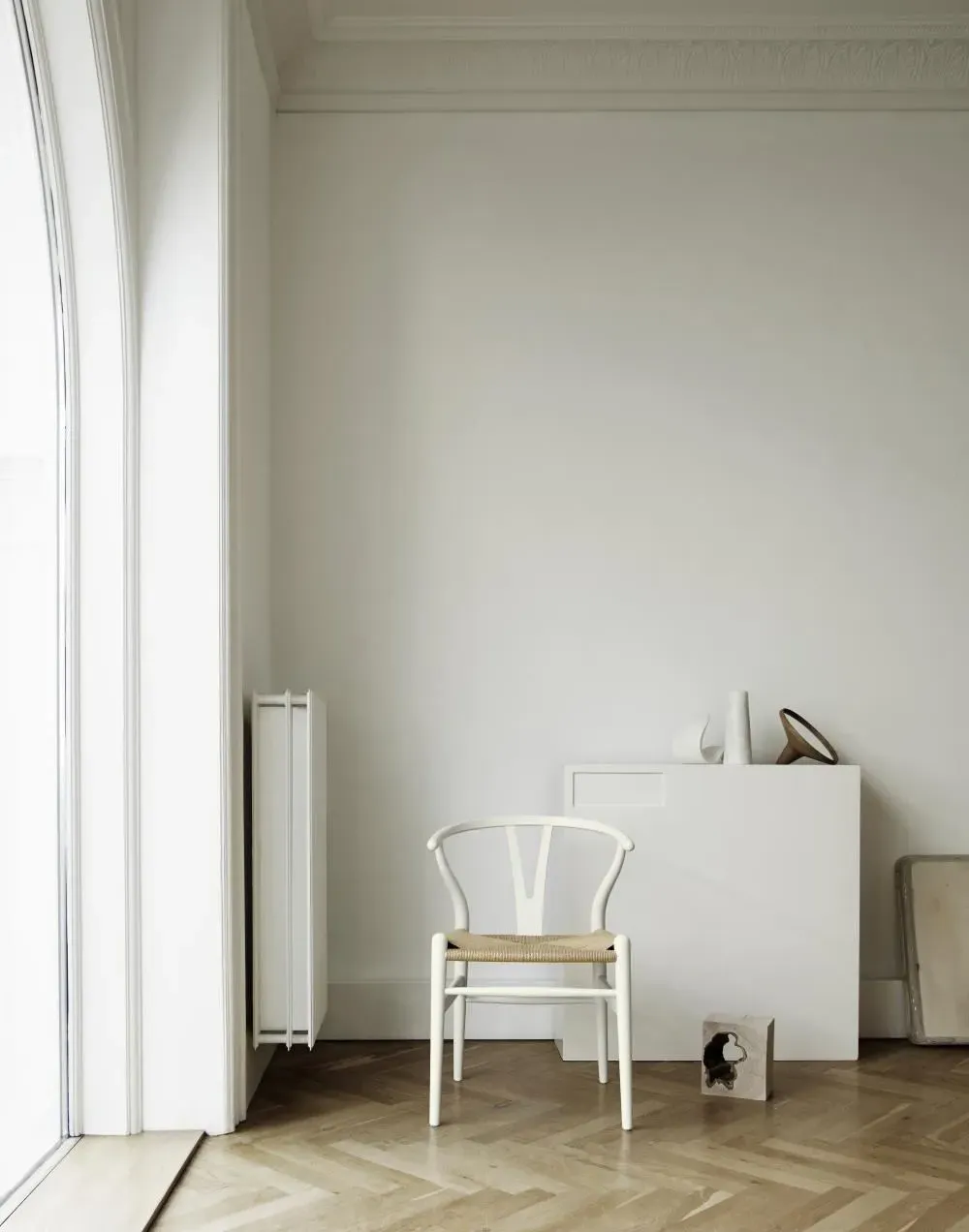 Wishbone Dining Chair - White, Wood