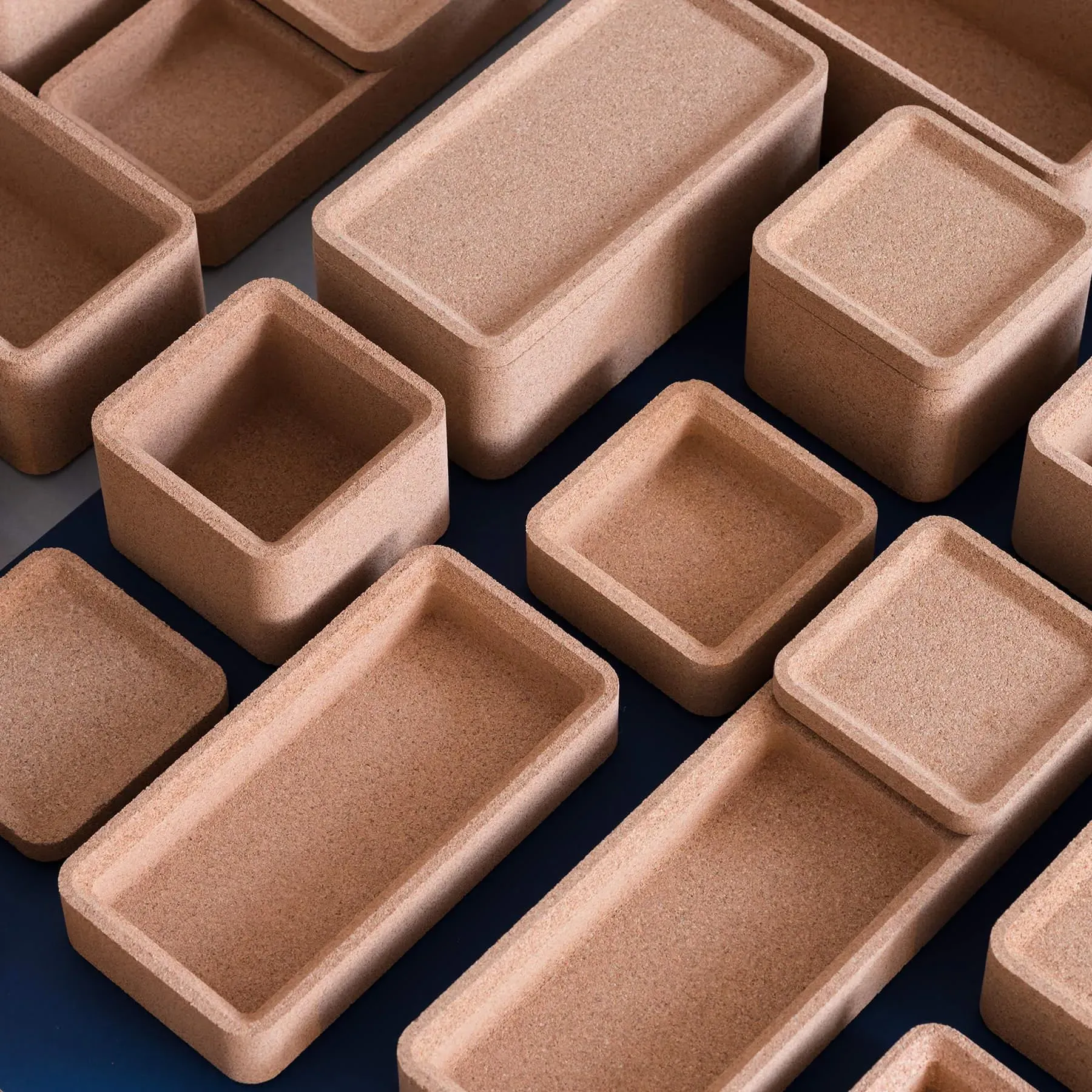 Deep Square Storage Box - Cork