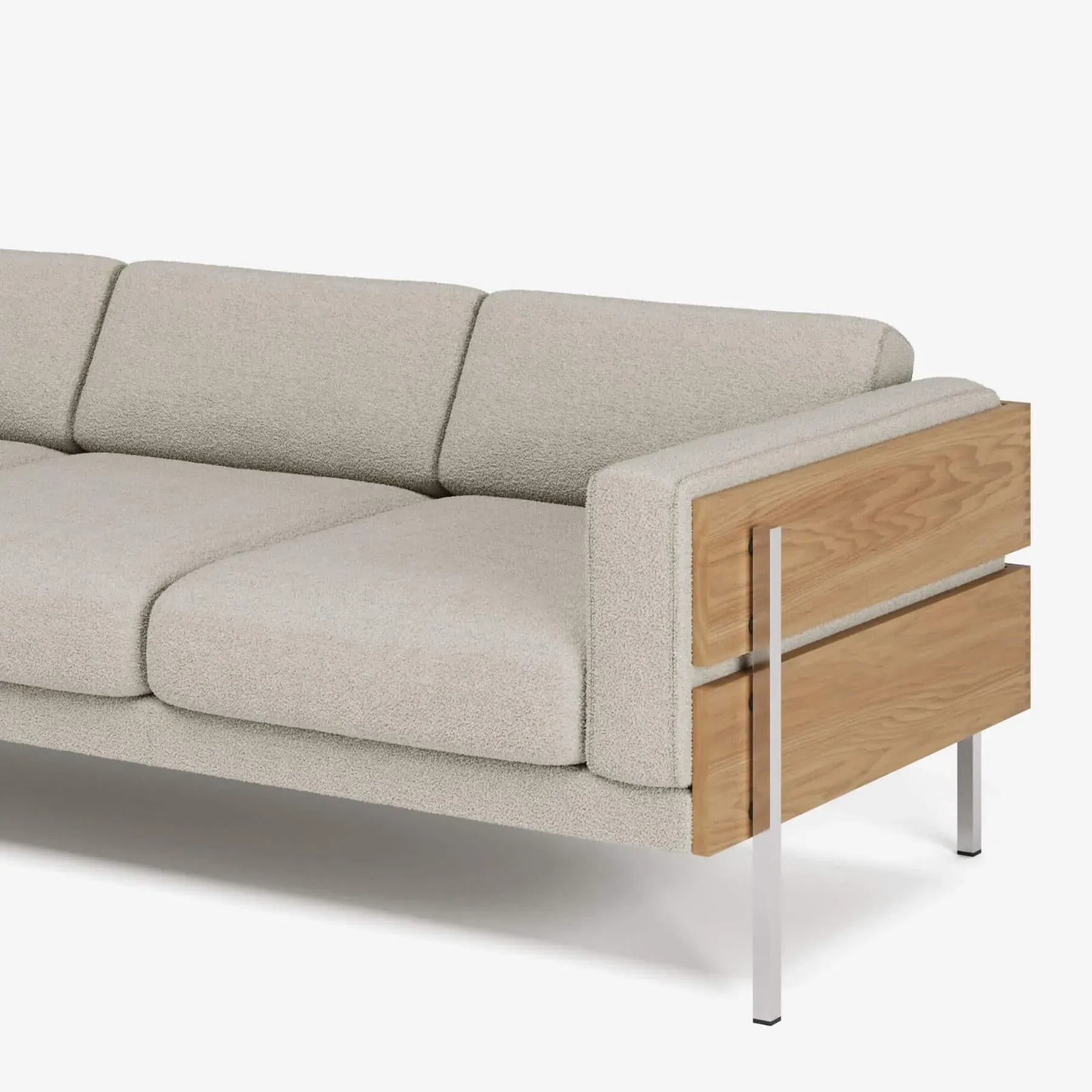 Forum 3-Seater Sofa - Chalk, Boucle image