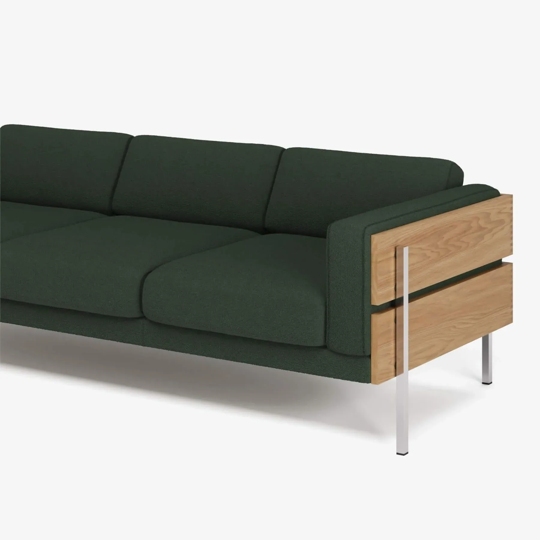 Forum 3-Seater Sofa - Moss, Boucle