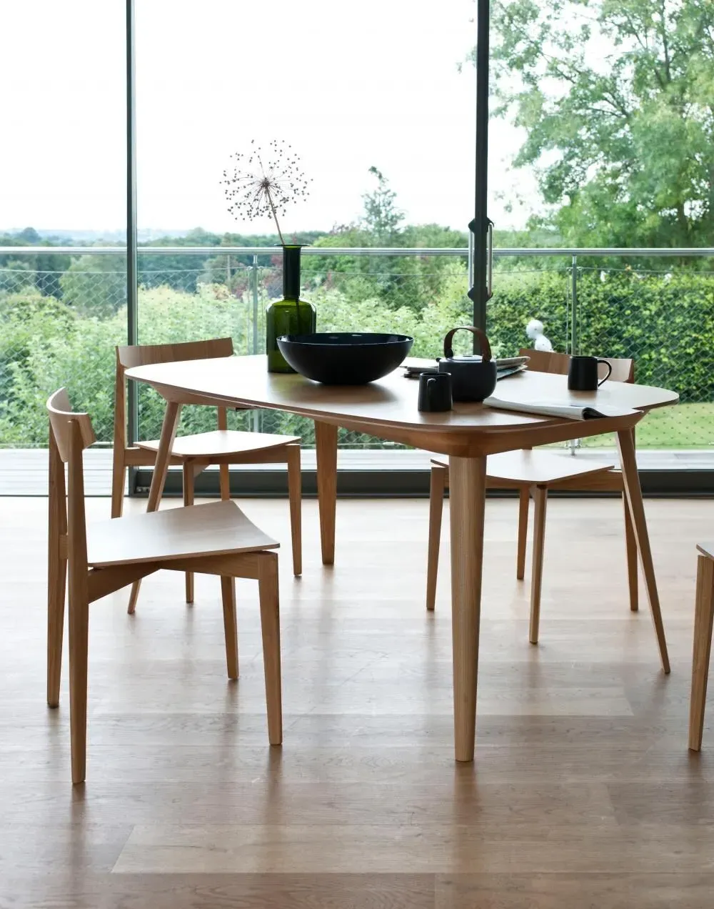 Large Extending Dining Table - Walnut