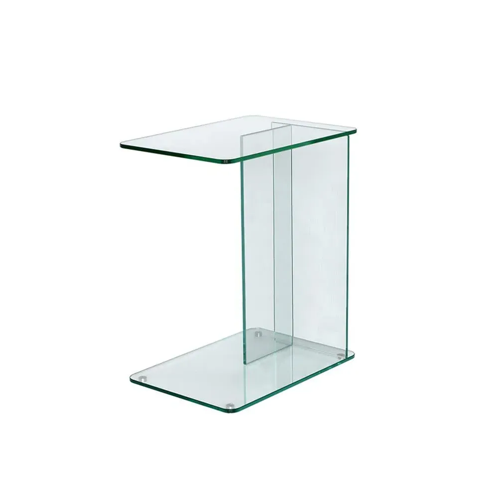 Lucent Laptop Table - Bronze, Tempered Glass