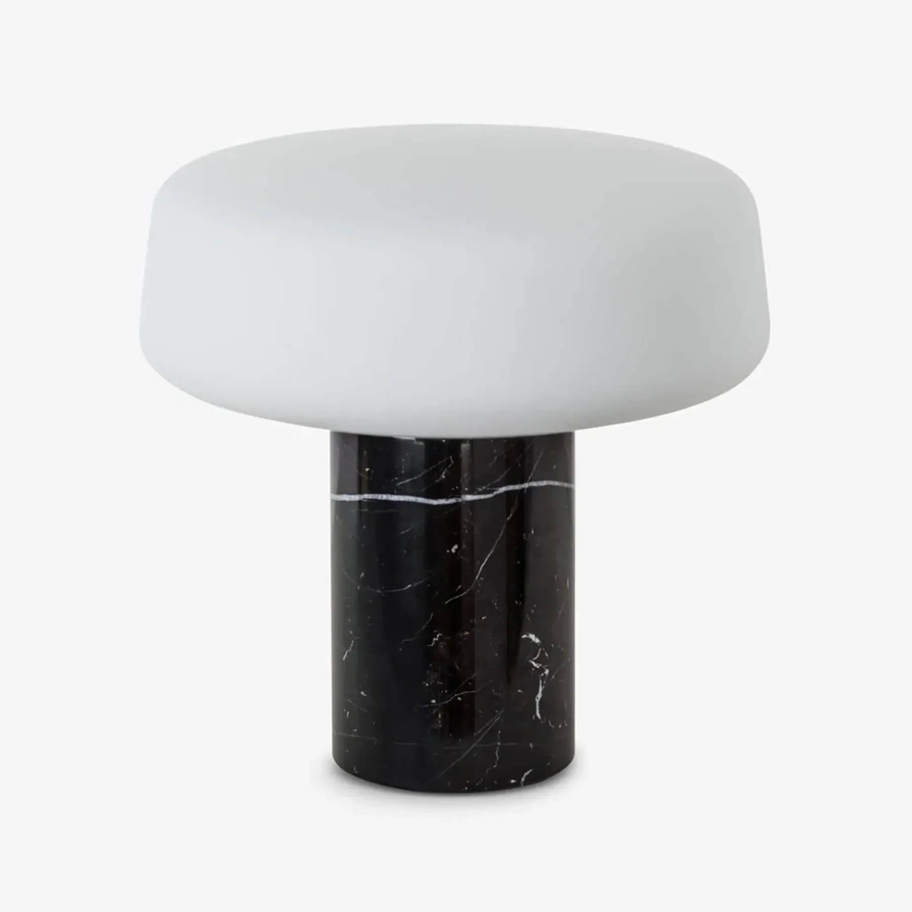 Regular Table Lamp with Dimmer - Black, Marble image