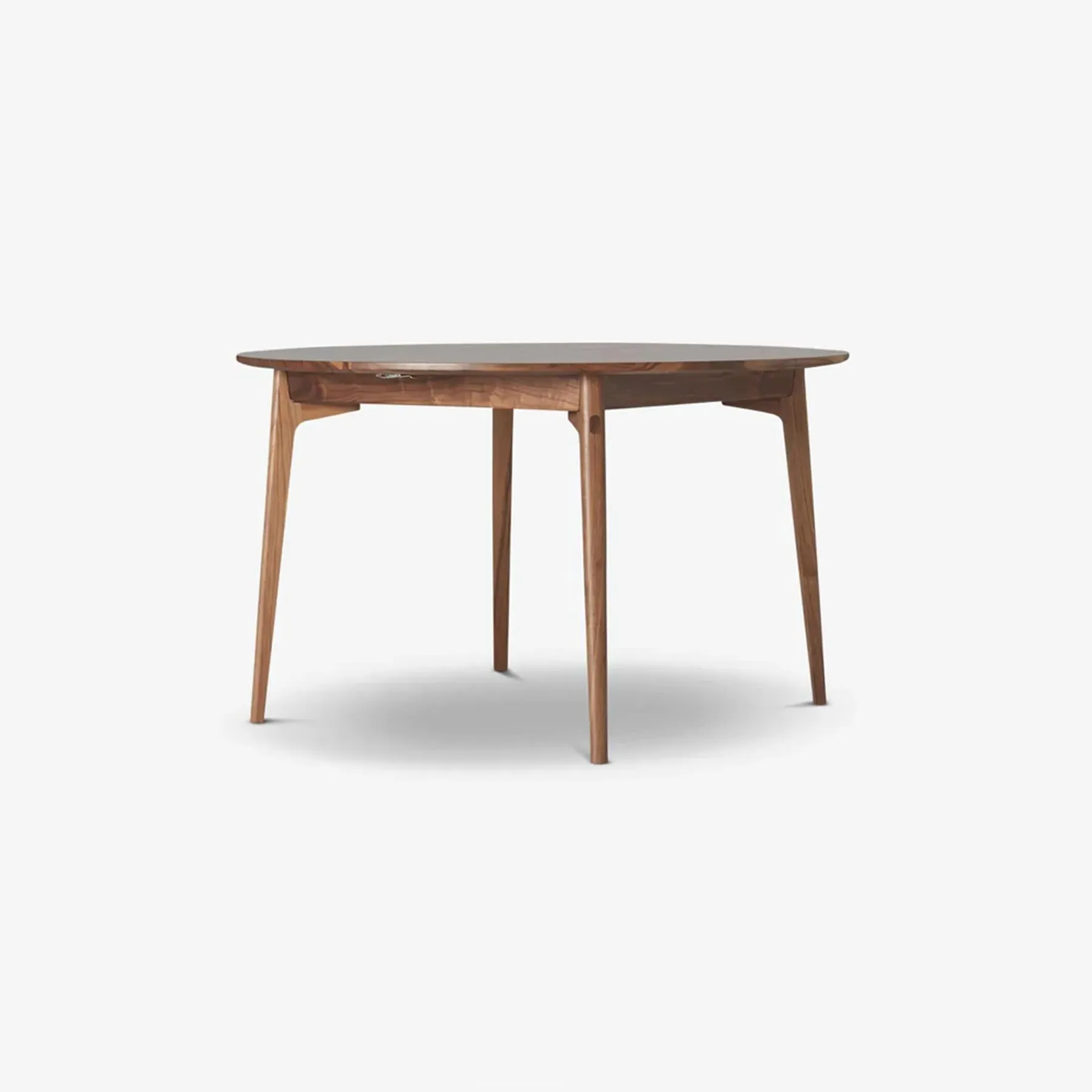 Round Extending Dining Table - Oak, Solid Wood