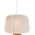Soft Paper Lantern Large Pendant Light - Oak, Rice Paper