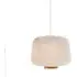 Soft Paper Lantern Small Pendant Light - Oak, Rice Paper