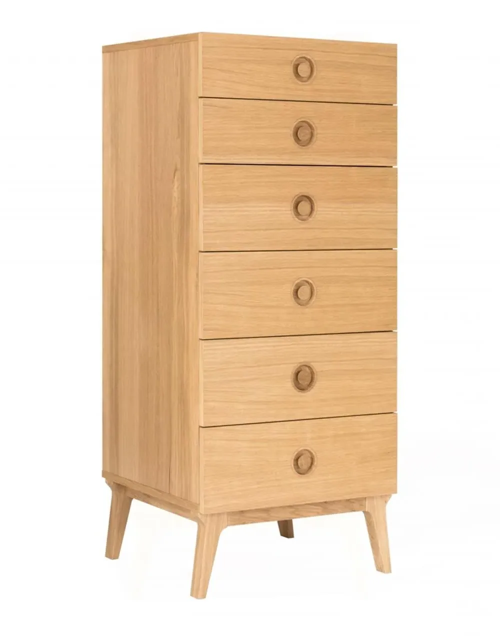 Tall Chest of Drawers - Black, Veneer