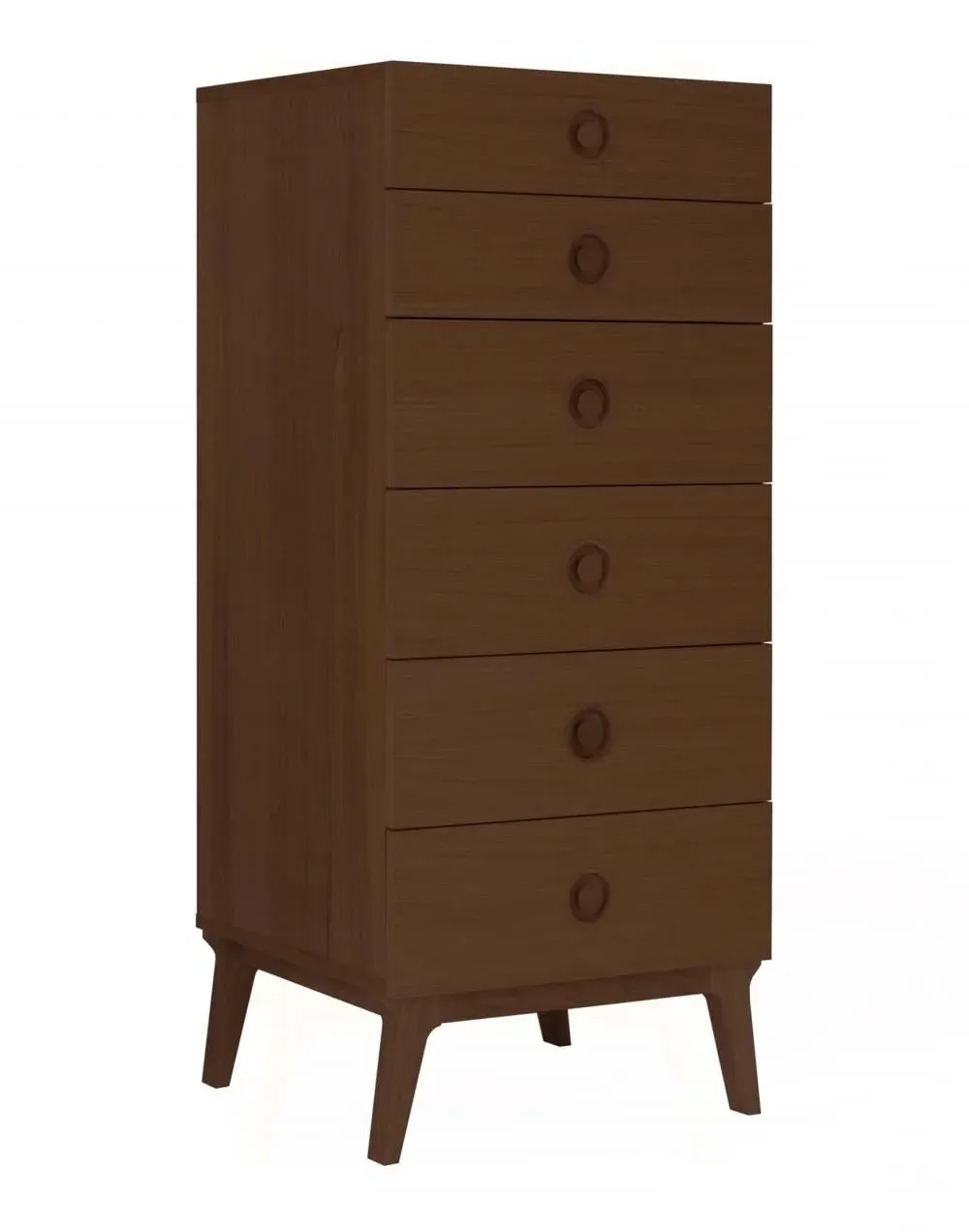 Tall Chest of Drawers - Black, Veneer