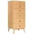 Tall Chest of Drawers - Oak, Veneer