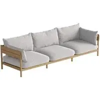 Tanso 3-Seater Sofa - Grey, Teak