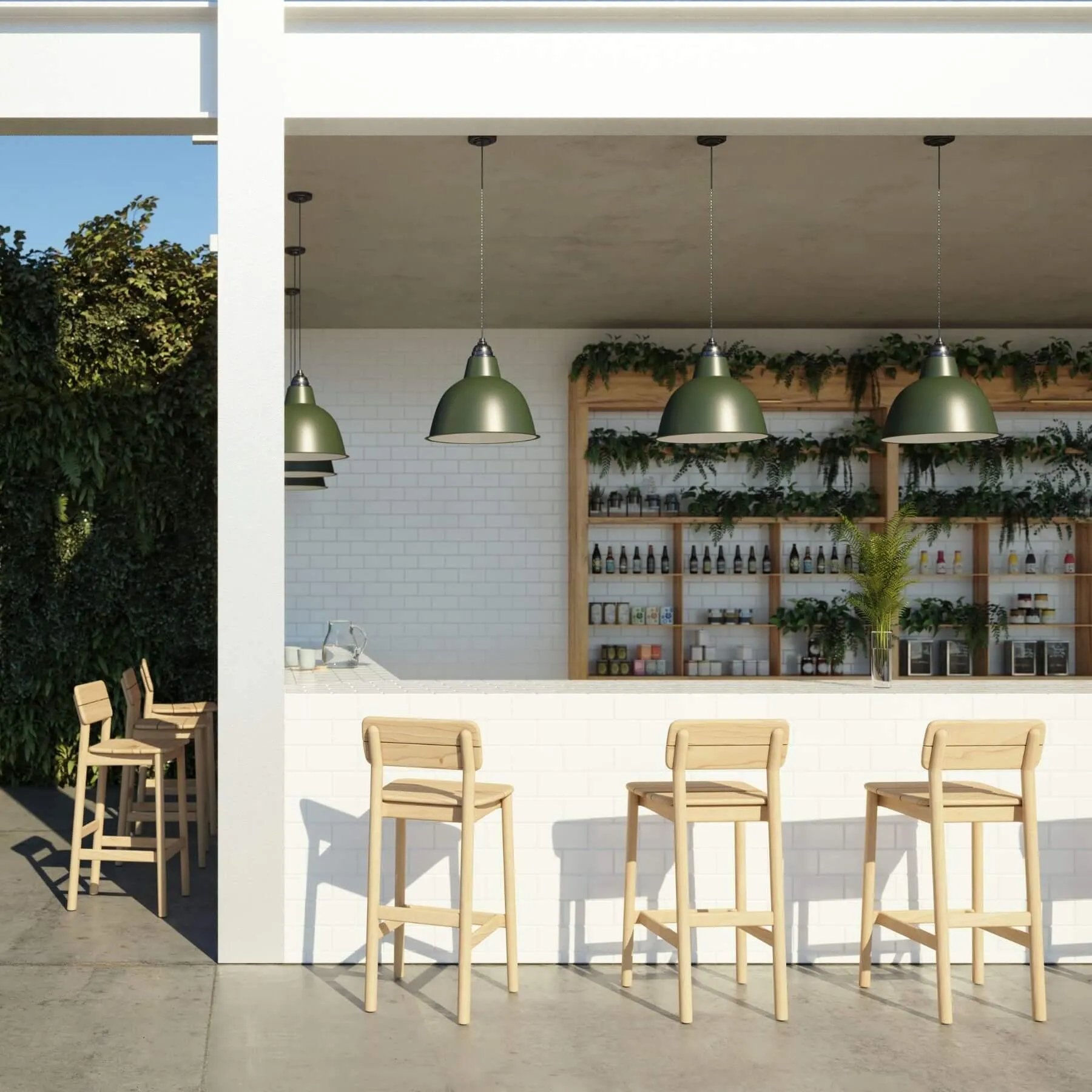 Tanso Bar Stool - Oak