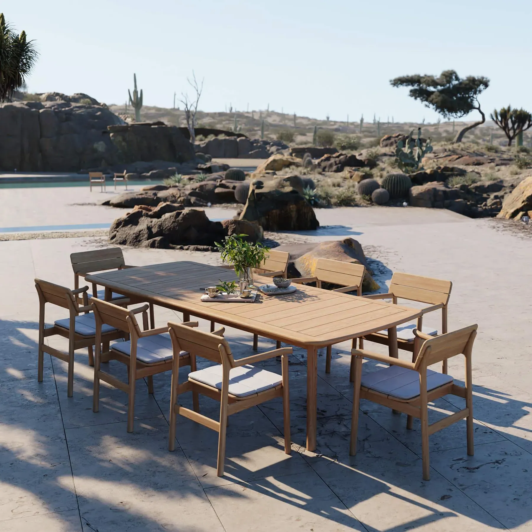 Tanso Large Dining Collection - Teak