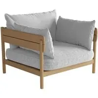 Tanso Sofa Armchair - Grey, Teak