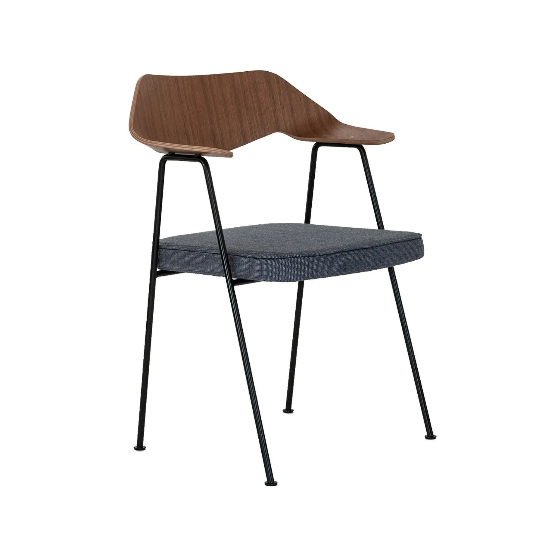 Upholstered Dining Chair - Black, Leather