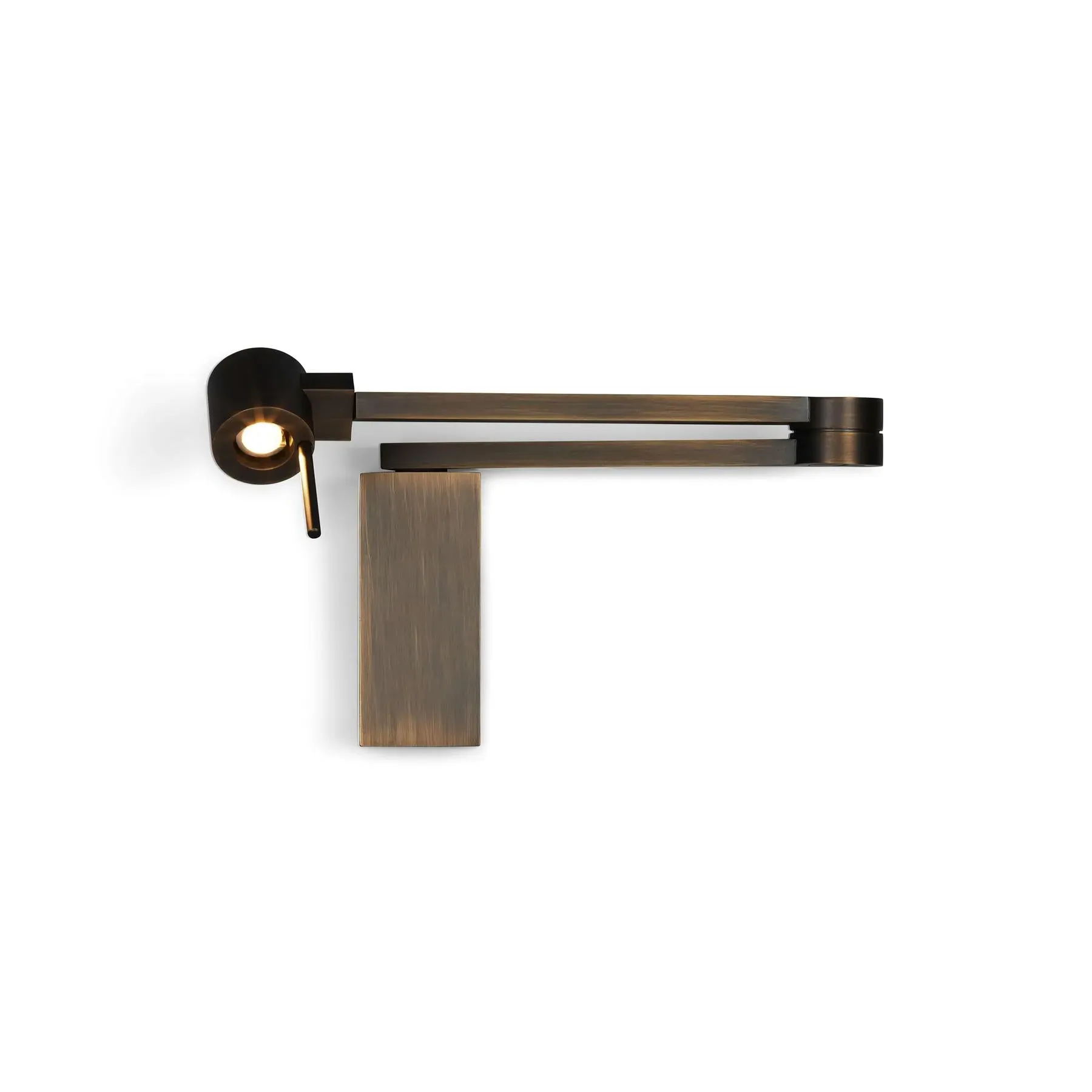 Adjustable Wall Light - Satin Bronze, Metal image