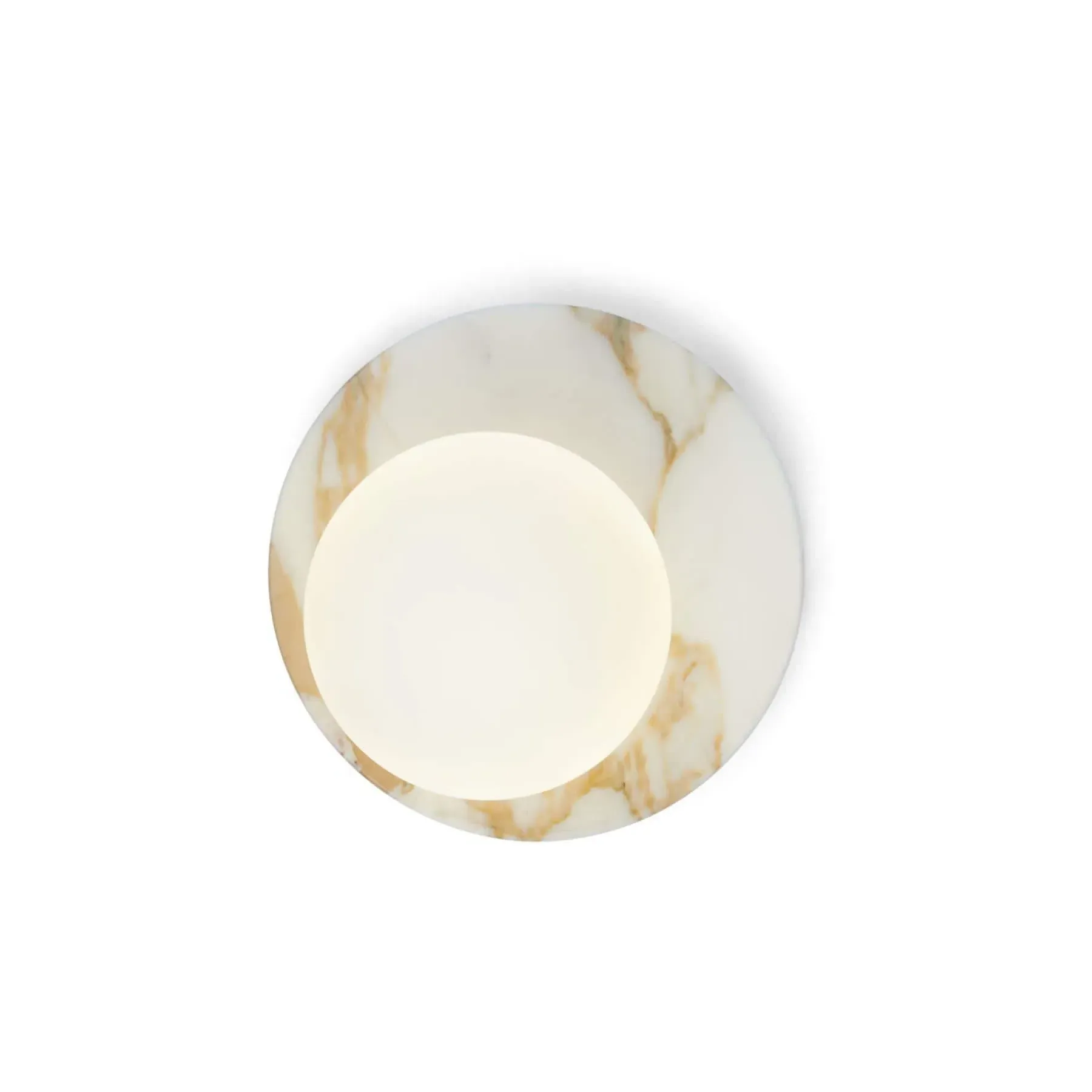 Ceiling Light with Marble Base - Green, Marble