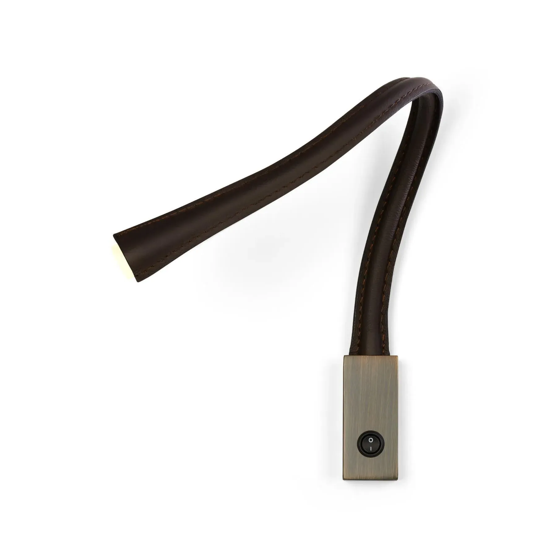 Flexible Wall Light with Switch - Black, Leather image