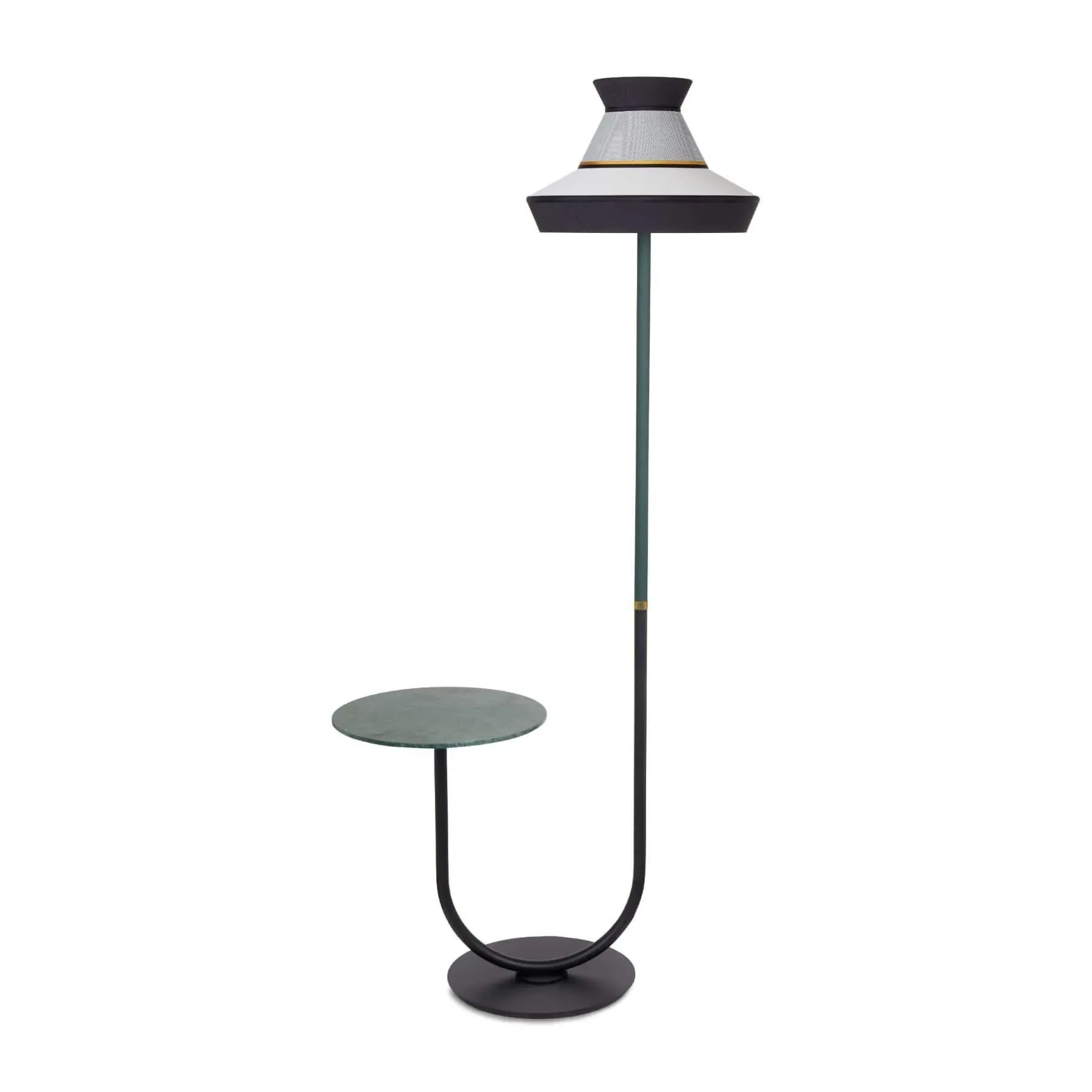 Floor Lamp with Table - Guadaloupe, Marble