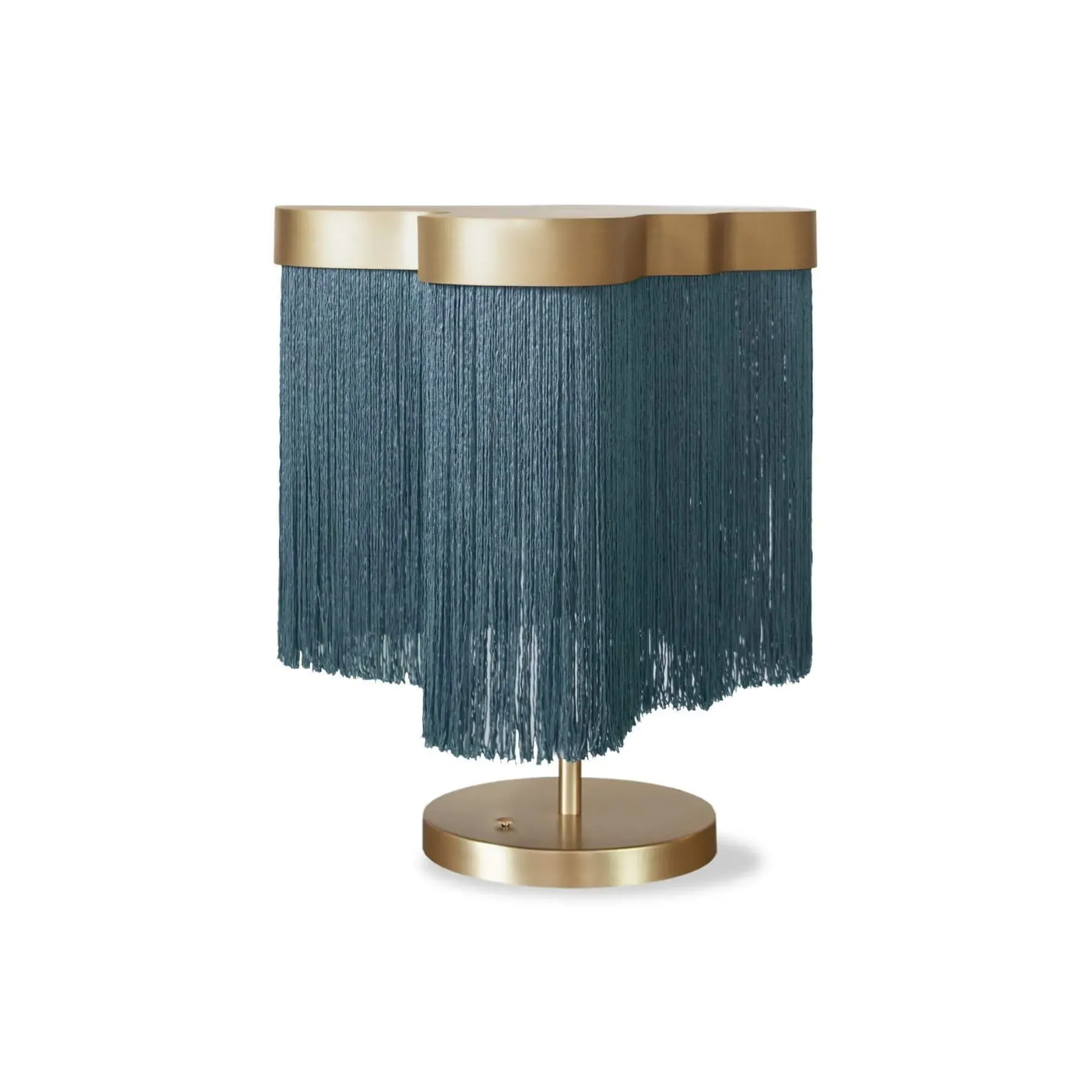 Fringed Table Lamp with Dimmer - Aragosta, Brass