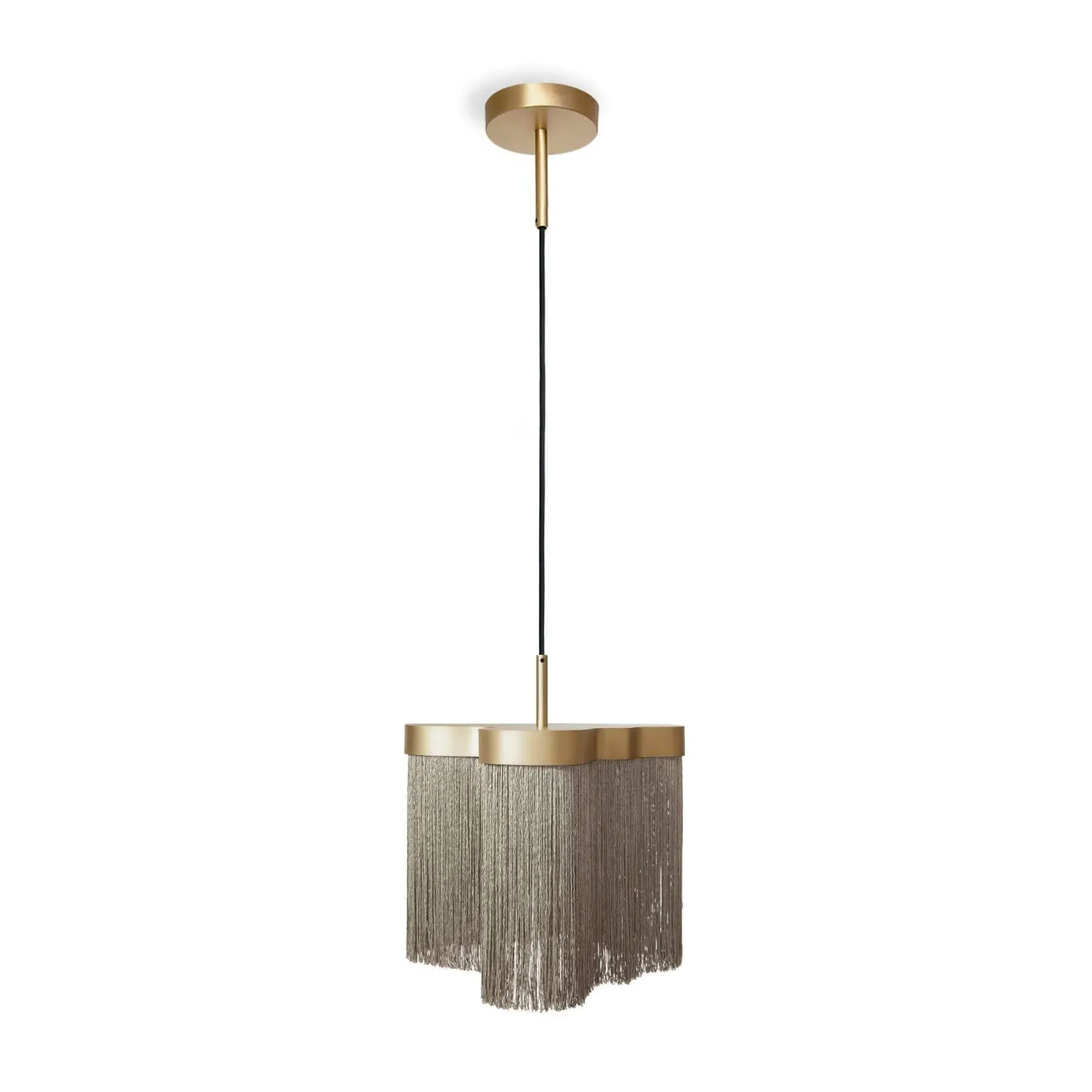 Maiorca Pendant Light with Fringes - Aragosta, Brass