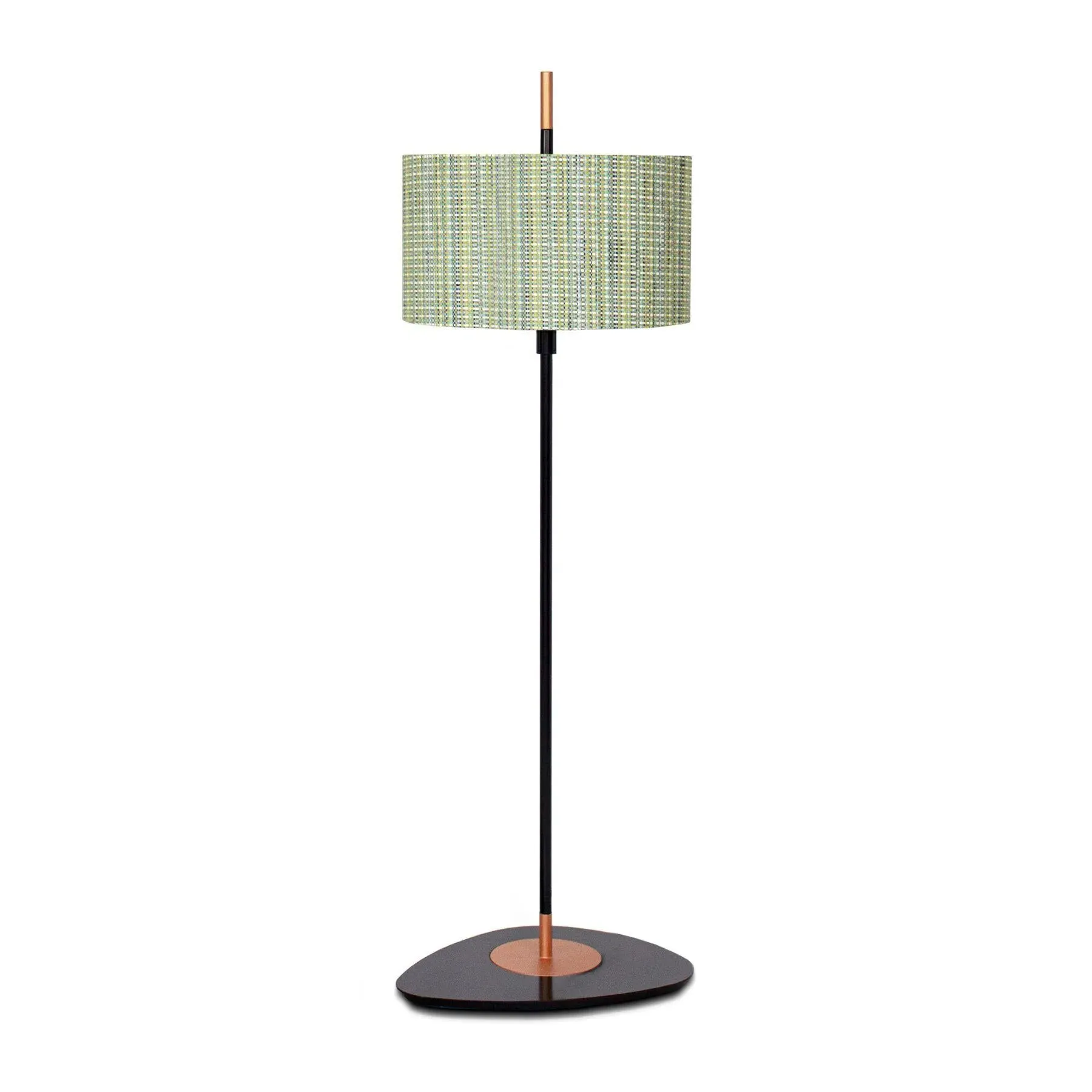 Medium Outdoor Floor Lamp - Black, Fabric Shade