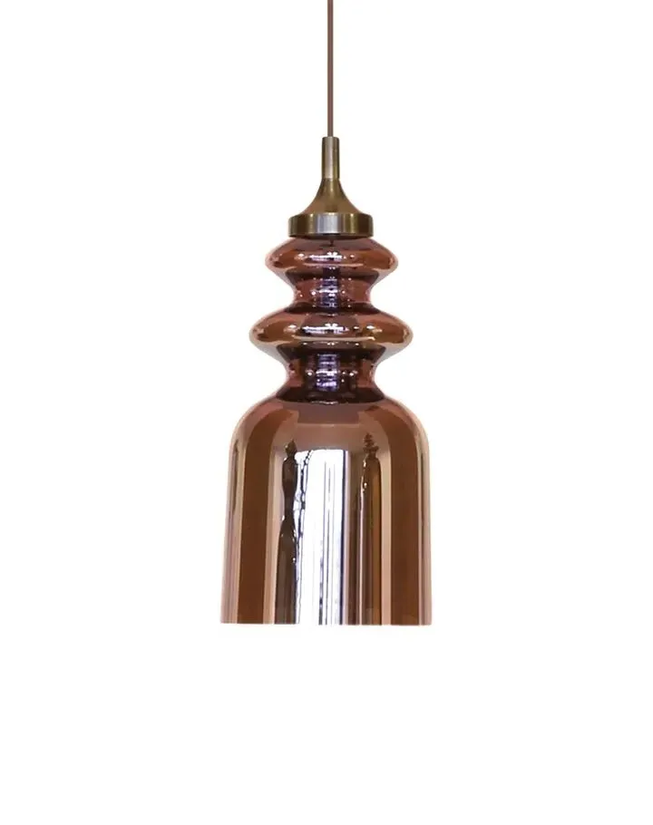 Messalina Pendant Light - Antique Pink, Glass image