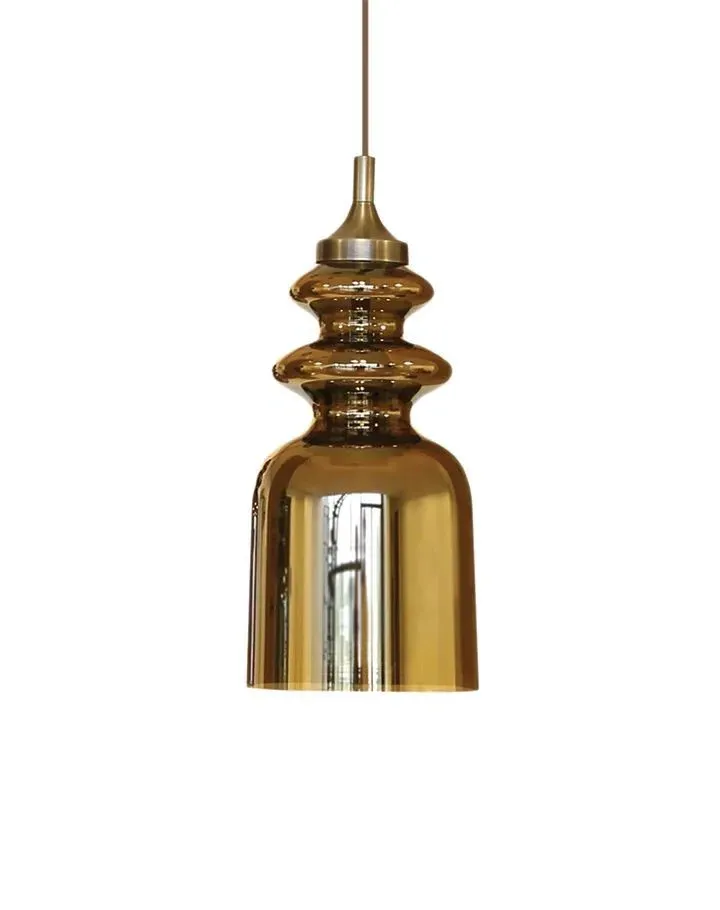 Messalina Pendant Light - Dark Amber, Glass
