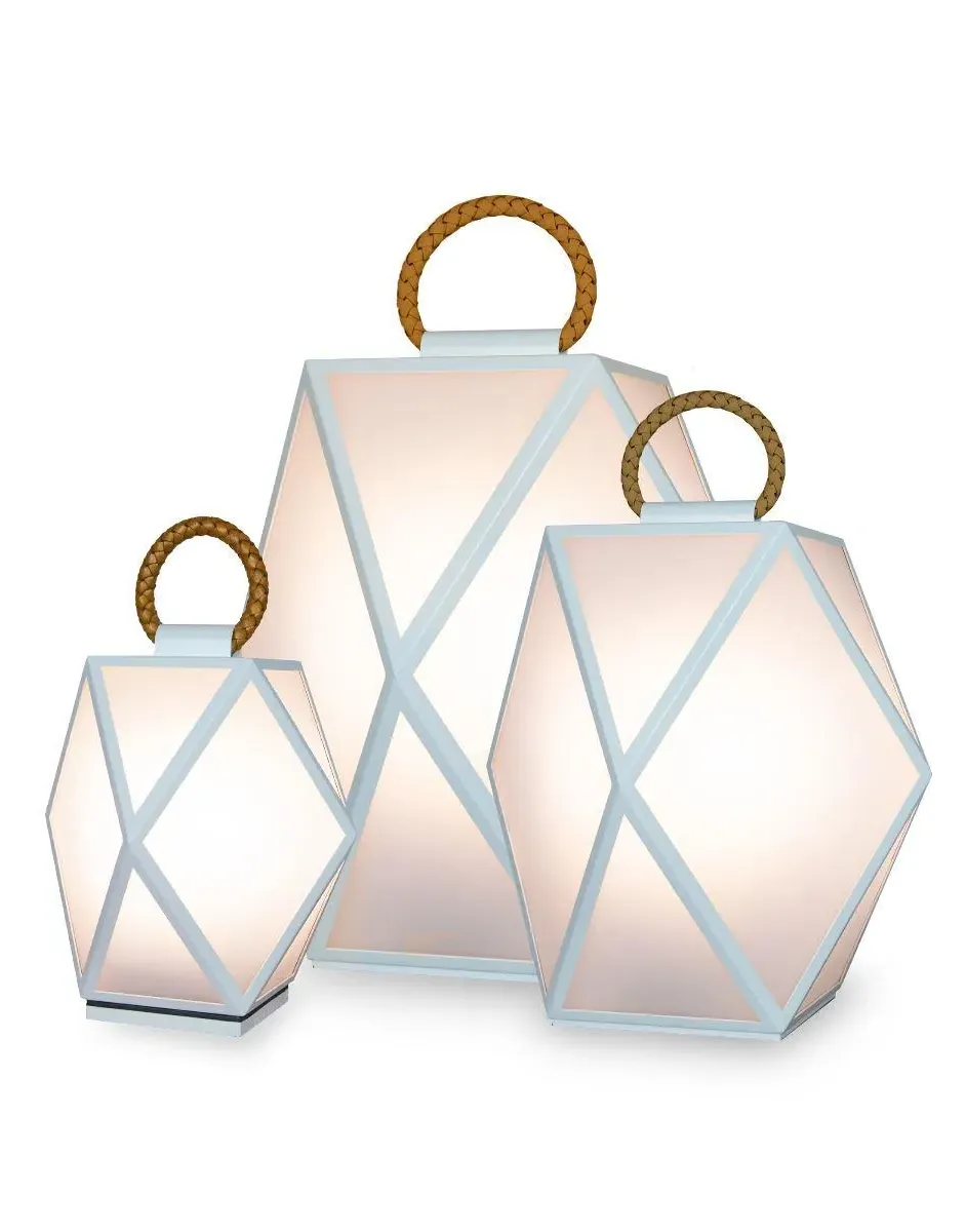 Muse Medium Portable Outdoor Lantern - Matt Black