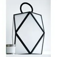 Muse Medium Portable Outdoor Lantern - Matt Black